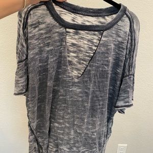 Free People, tunic cut out top